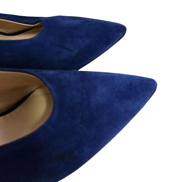 Club Monaco Roquetta Pump Mule Royal Blue Suede Size 39/8.5 - Picture 6 of 8